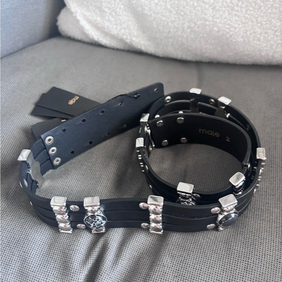 maje leather studded belt 1 EUROPIAN US SMALL main image 3